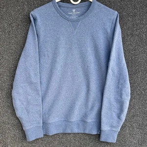 Sudadera Mack Weldon Para Hombre Azul Medio Manga Larga Pullover Cuello Redondo Elastizada - Imagen 1 de 5