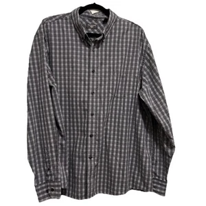 Dockers Shirt Men's XXL Long Sleeve Plaid Button Up - Picture 1 of 12