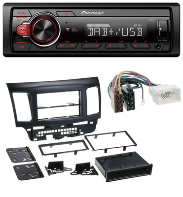 Pioneer MP3 1DIN DAB USB AUX Autoradio für Mitsubishi Evo Lancer (ab 2008) - Bild 1 von 4