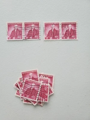 Scott 1121 Noah Webster 1958 4c US Blocks 23 Used Stamps - Image 1 of 3