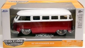 2013 Jada BIGTIME KUSTOMS '62 Volkswagen Bus Red/White - Picture 1 of 1