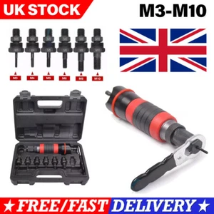 Electric Drill Rivet Rivnut Nut Gun Adapter Insert Adaptor Tool Kit Set M3-M10 - Picture 1 of 12