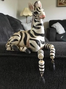 Kirkland's Zebra Statue Shelf Sitter Figurine Art Decor - Picture 1 of 5