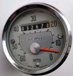 Vintage Smiths 60mm Anti Clockwise 60 MPH Speedometer Triumph BSA Francis... - Picture 1 of 4