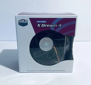 Cooler Master X Dream 4 CPU Cooler Fan 3-pin Aluminum Heatsink Brand New - Picture 1 of 8