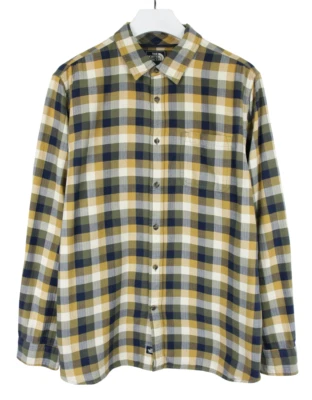 The North Face Camisa Hombre XL Informal Franela Botón Up Difusión Cuello Tartán - Imagen 1 de 4