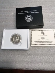 2011 United States Army Commemorative UNC Clad Half Dollar - Picture 1 of 12