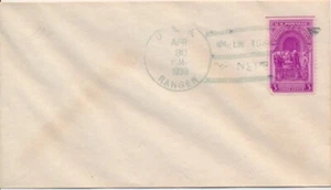 #854 George Washington Inauguration no cachet First Day cover USS Ranger U/O - Picture 1 of 1