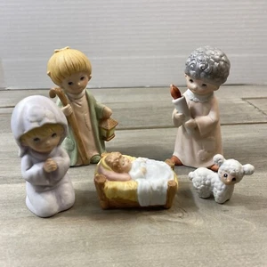 Homco 5 Stck. Kind Krippe Maria, Jesus, Josef, Wirt & Lamm #5602 EUC - Bild 1 von 24