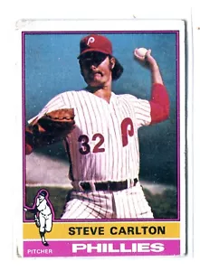 1976 Topps Steve Carlton #355 HOF PHILLIES (Vedi scansioni per condizioni) a - Foto 1 di 2