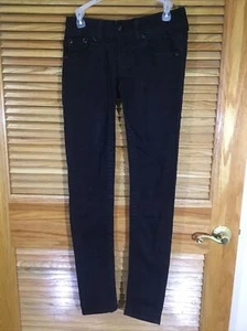 Miss Me Womens Size 25 Black Denim Studded 5-Pocket Jeans CW-479 - Picture 1 of 6