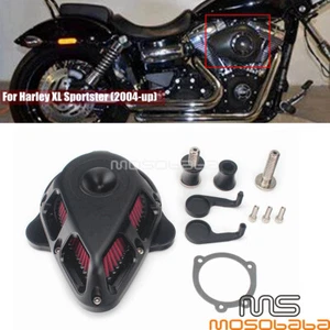 Motorcycle Air Cleaner Filter Kits For Harley 04-21 Sportster XL 883 1200 Custom - Picture 1 of 8