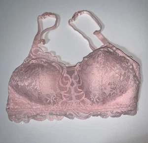 Bali Wireless Comfort Flex Fit Bra Womens Small Peach Lace - Picture 1 of 6