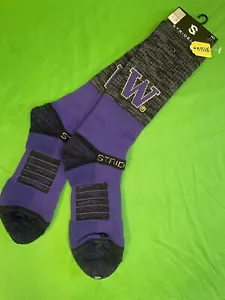NCAA Washington Huskies Grey & Purple Socks Medium/Large NWT - Picture 1 of 2