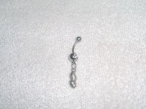 Peanut Nut Shell Charm Belly Navel Ring Body Jewelry Snack - Picture 1 of 2