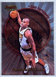 1998-99 Bowmans Best #BP6 Antawn Jamison RC Best Performers Foil Insert Card - Picture 1 of 2