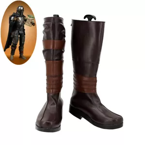 Star Wars: The Mandalorian Shoes Din Djarin Cosplay Botas botas personalizadas - Imagen 1 de 6