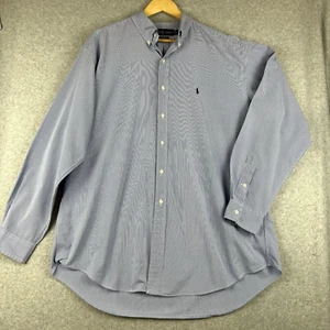 Ralph Lauren 'Blake' Shirt Men’s Sz XL Blue Check Long Sleeve Button Up Business - Picture 1 of 9