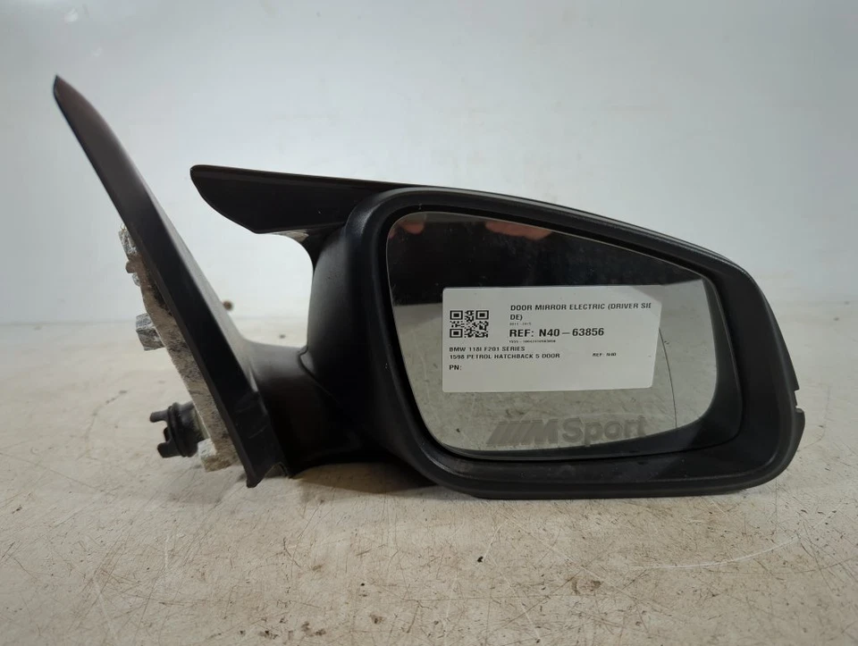 Espelho de porta elétrico BMW 118i F20 1 Series 5 portas 2011-2015 1598 (motorista N40 - Imagem 1 de 4