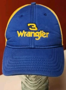 #3 Wrangler Dale Earnhardt NASCAR Hat Snapback Cap Adjustable VTG Yellow Mesh - Picture 1 of 8