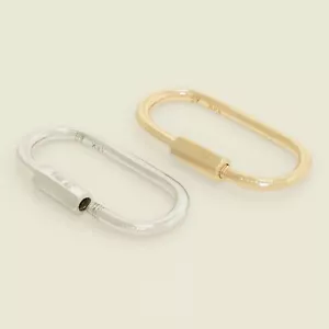 Dije potenciador de dijes de oro sólido 14K REAL potenciador de cadena duradera - Imagen 1 de 7
