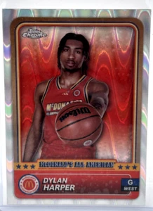2024 Topps Chrome McDonald's All-American Dylan Harper RayWave #88 - Picture 1 of 2