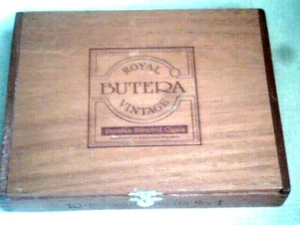 ROYAL VINTAGE BUTERA PREMIUM BLENDED Cornetta EMPTY CIGAR BOX 8.25”x6.5”x1.25” - Picture 1 of 5