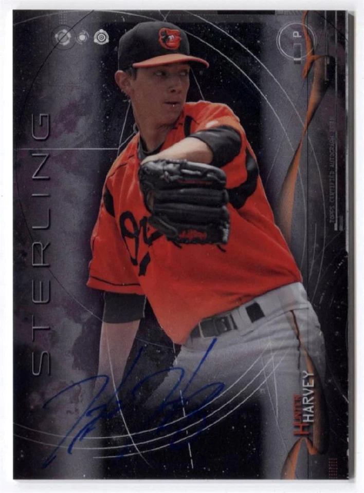 Hunter Harvey 2014 Bowman Sterling AUTOGRAPH Auto RC Baltimore Orioles Rookie - Image 1 of 1