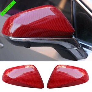 Red Carbon Fiber Side Rearview Mirror Trim Cover For LEXUS NX200t300h 2015-2021 - Bild 1 von 3