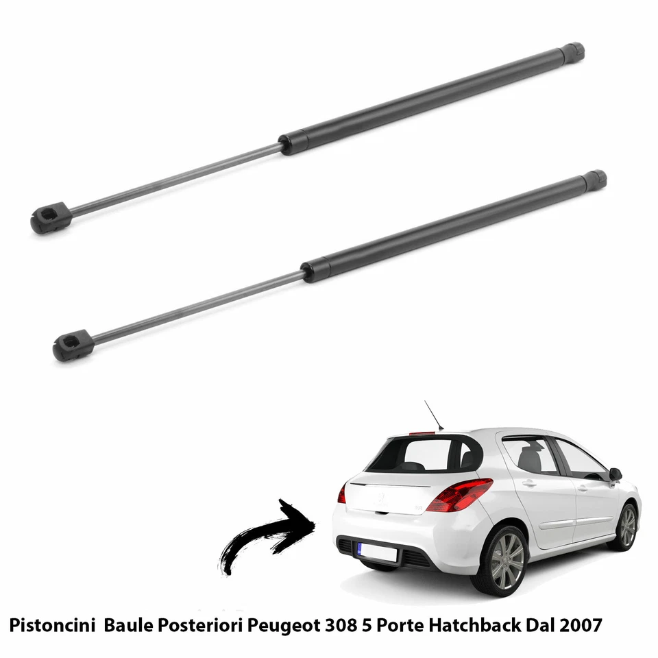 ANDREINI 2 MOLLE A GAS PISTONI PISTONCINI PORTELLONE PEUGEOT 308 (4A,4C) DAL 2007