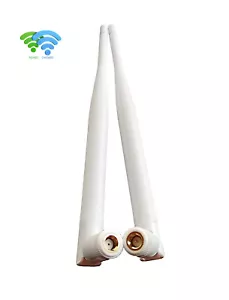 dualband 2.4G&5G wifi Antenne 5dBi/20cm/White/SMA RP-SMA e.g. WiFi 5/6 Router - Bild 1 von 6