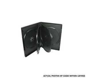 100 x 6 Way 22mm DVD Case Cases Black Clear Sleeve cheapest on ebay - Bild 1 von 5