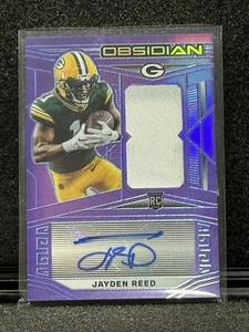 2023 Panini Obsidian Jayden Reed RPA Purple Flood FOTL 17/30 Packers Rookie🔥 - Bild 1 von 2