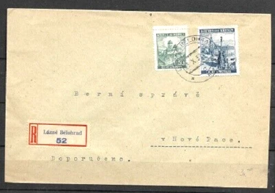 Bohmen und Mahren and Moravia on  2 REGISTERED COVER  1939 1941 FVF SEE SCANNER - Image 1 of 2