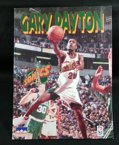 Retro Gary Payton The Glove Seattle Super Sonics Folder NBA SEA Basketball 90s Cover