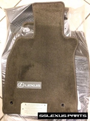 Lexus LS460L (2007-2012) (AWD /LongWheel Base) 4pc CARPET FLOOR MATS (Brown) OEM - Image 1 of 4