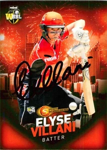 ✺Signed✺ 2017 2018 PERTH SCORCHERS WBBL Cricket Card ELYSE VILLANI - Bild 1 von 2