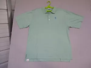 Polo uomo manica corta PETER MILLAR XL verde righe golf cotone - Foto 1 di 8
