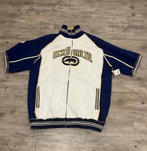 VINTAGE DEADSTOCK Rara Ecko Unltd Mezza Felpa Hip Hop Vintage Taglia L - Foto 1 di 4