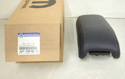 Nuevo reposabrazos de consola de cuero negro genuino Chrysler 2001-2003 Sebring Mopar OEM Foto 1 de 4