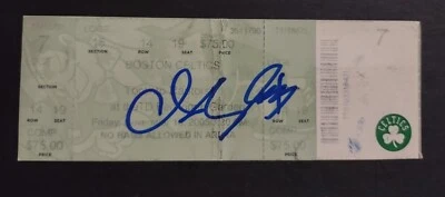 BOLETO DE JARDÍN FIRMADO POR CHARLIE VILLANUEVA BOSTON CELTICS TORONTO RAPTORS TD 11 05 Foto 1 de 3