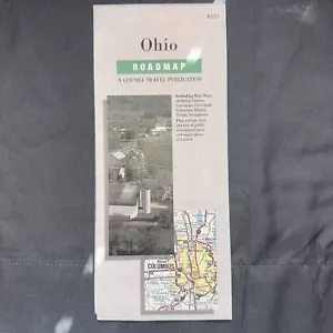 Vintage Ohio Folding Roadmap A Gousha Travel Publication - Picture 1 of 3