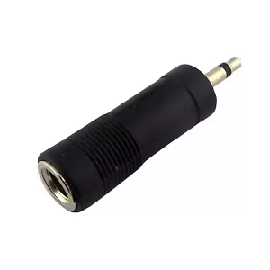 3.5mm 1/8" Male Plug to 6.35mm 1/4" Female Jack Mono Audio Adapter Converter New - Picture 1 of 6