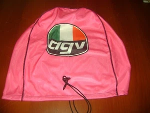 MOTORCYCLE HELMET BAG MICROFIBER AGV WOMENS HELMET BAG CARRY HELMET PINK GIRL - Bild 1 von 4