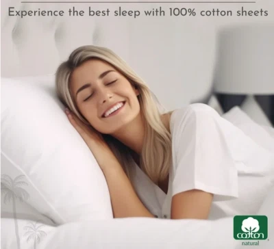 CALIFORNIA DESIGN DEN Queen White Sheet Set OEKO-TEX®