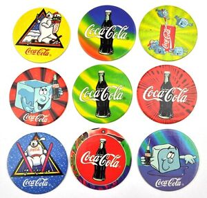 Coca-Cola Coke Tappo Collezione USA 1995 Pogs Patatine Fritte Monete Coins Token