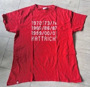 FC Bayern München T-Shirt Gr. XXL Hattrick ³ rot 100% Baumwolle Vintage - Bild 1 von 6