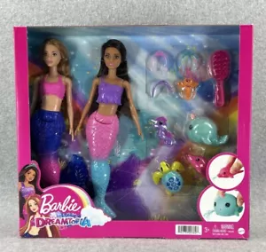 Barbie Dreamtopia Ocean Adventure Meerjungfrau Puppen mit 4 Tieren und Zubehör - Bild 1 von 8