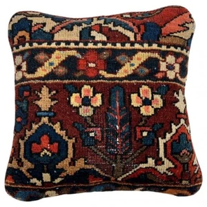 Pasargad Vintage Hand Knotted Farahan Rug Pillow - Picture 1 of 4