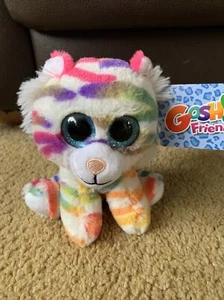 Hosh! Designs Goshie Friends Tinker Tiger 6 Zoll superweiches Plüschtier NEU mit Etikett - Bild 1 von 6